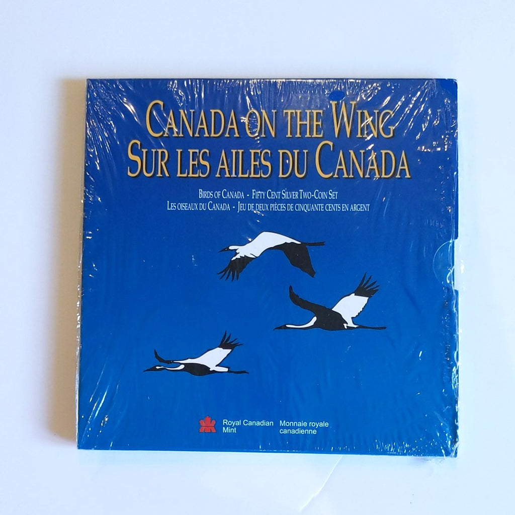 1995 Birds of Canada - Fifty Cent Silver Two-Coin Set with folder cover